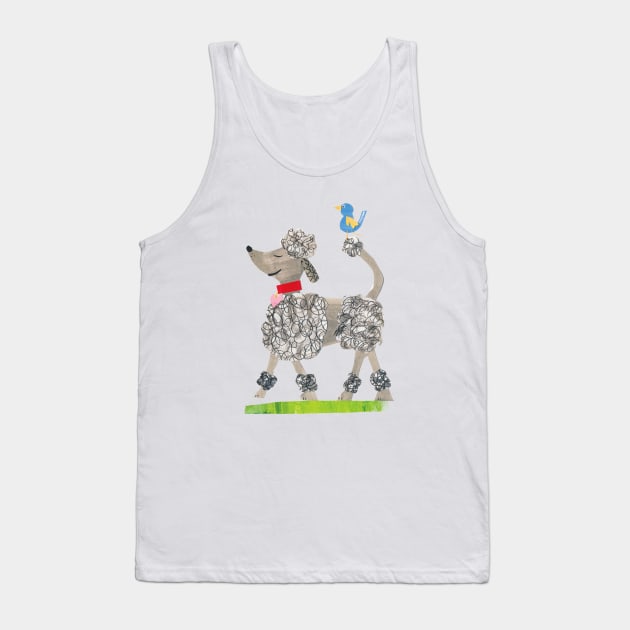 Poodle Tank Top by Tracey English